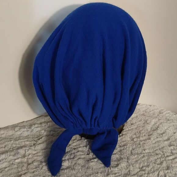 Blue Beaded Women's Head Wrap - Picture 3 of 7